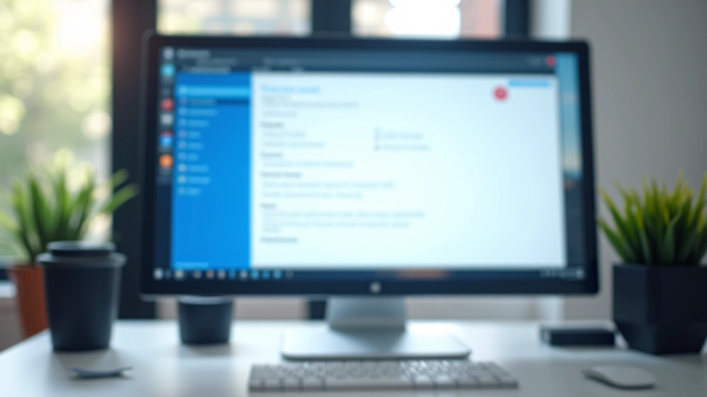 Windows settings menu displayed on monitor showing system properties and edition information