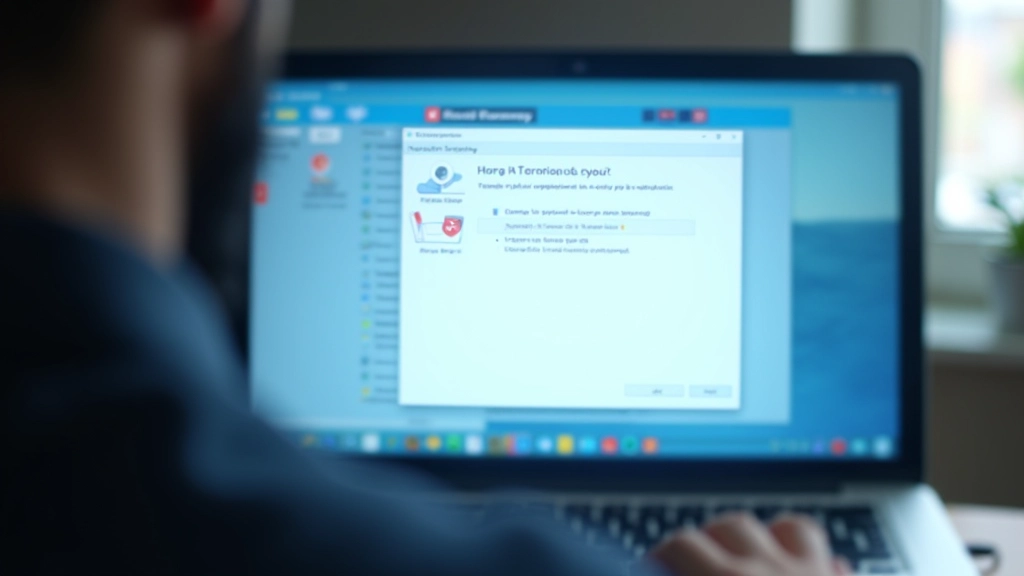 Computer screen displaying Windows system error dialog with error code and troubleshooting options visible