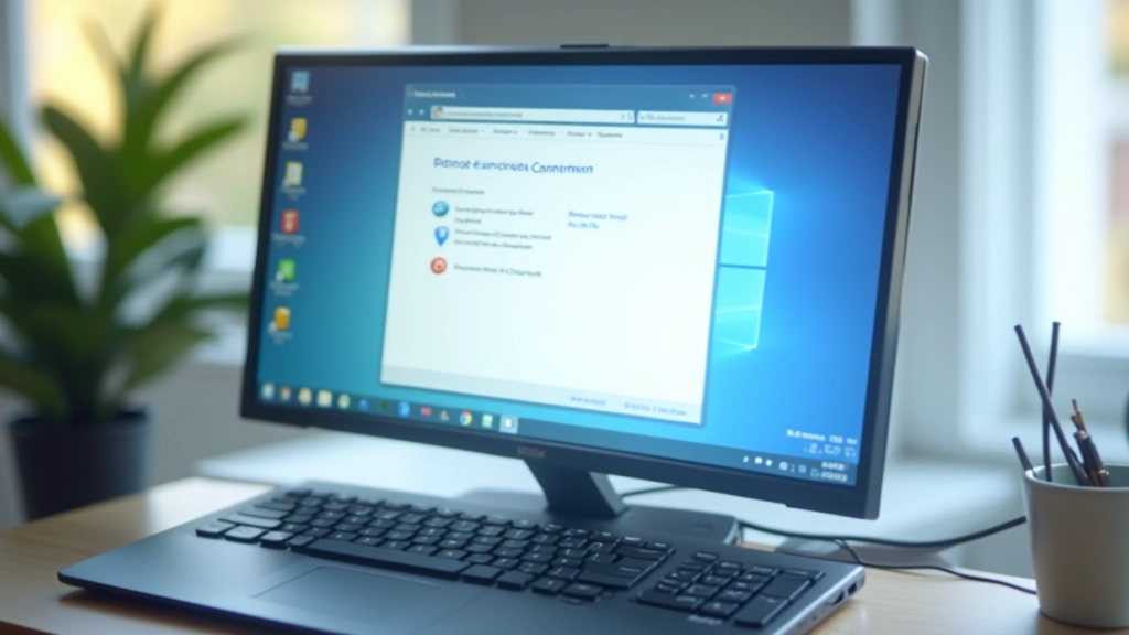 Remote Desktop Connection window on Windows computer, network setup screen, remote access interface